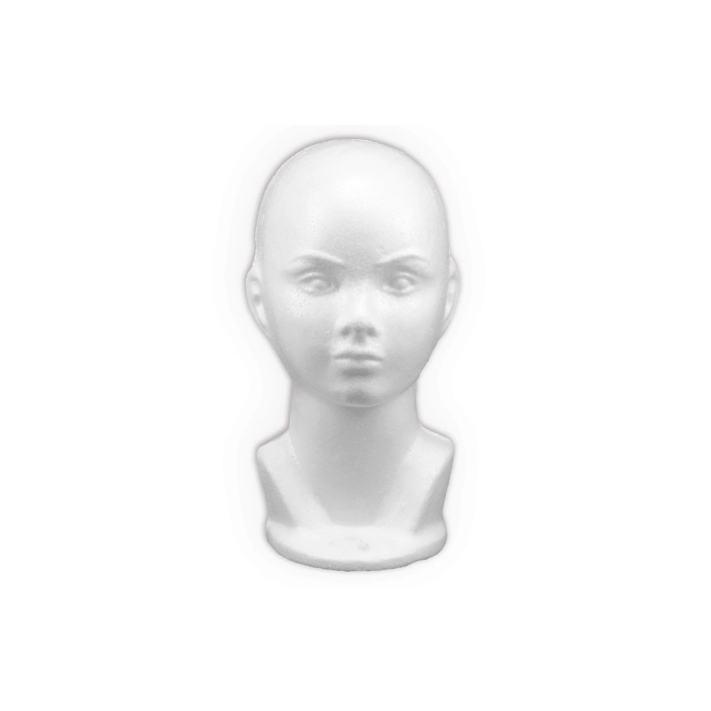 Cabeza de unicel (no bola, ni cráneo)